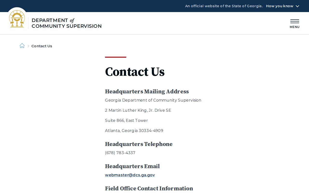 Georgia DCS contact and open records information